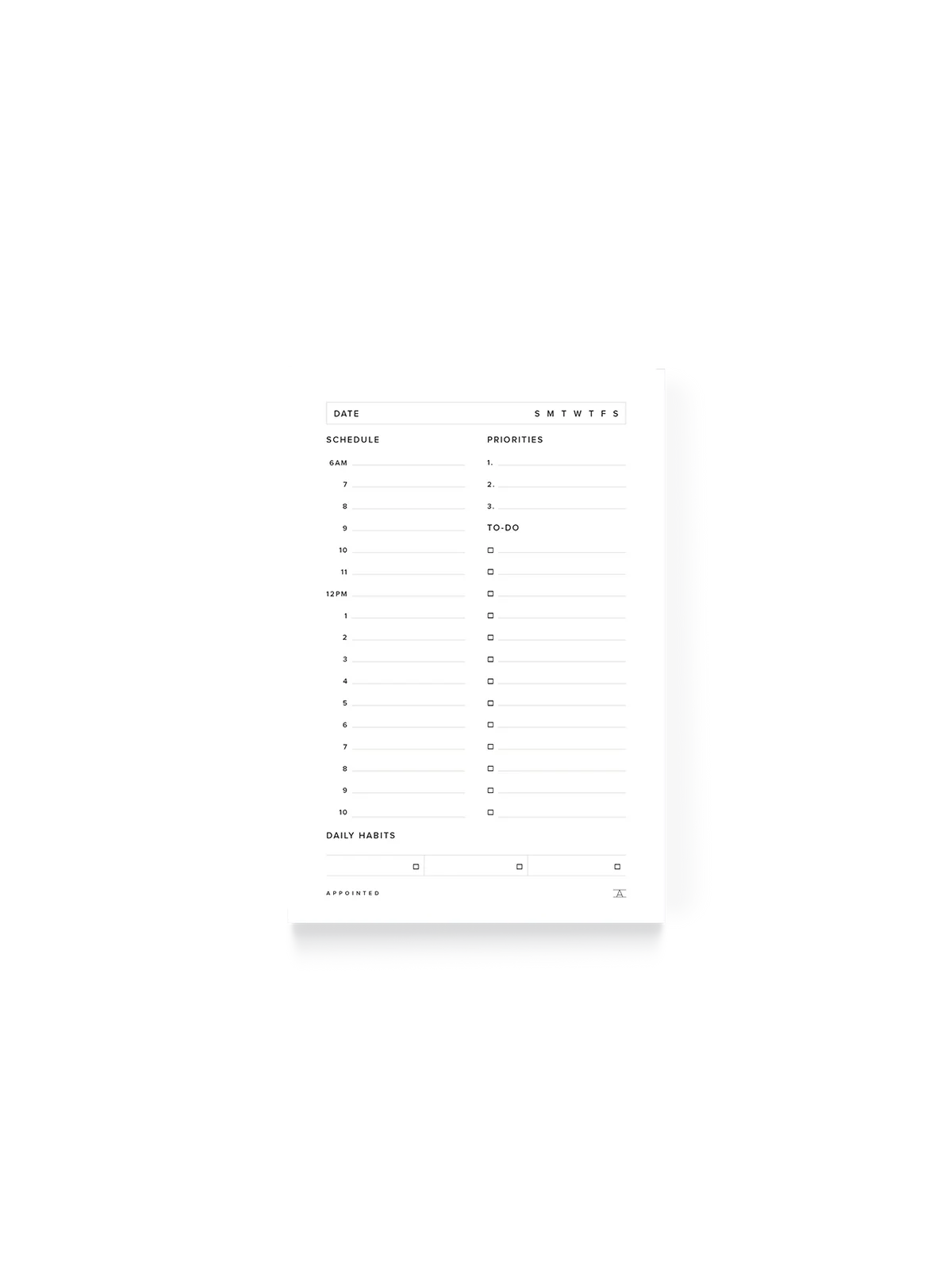 Daily Task Pad
